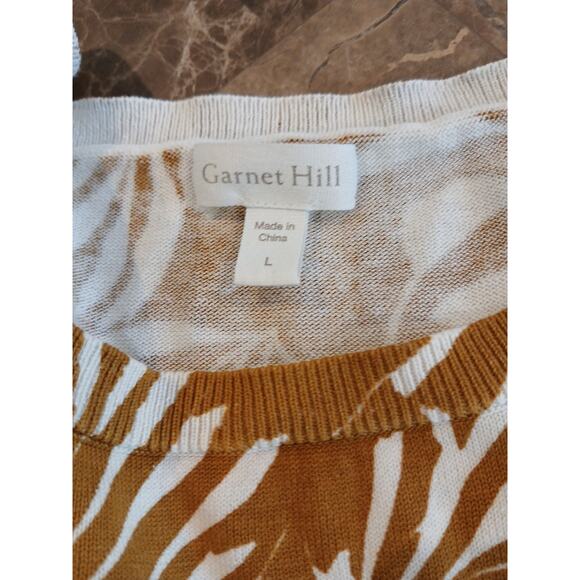 Garnet Hill Silk Organic Cotton blend sweater. LARGE - Picture 3 of 6